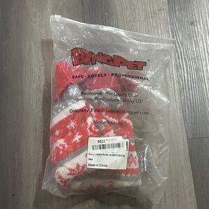 BINGPET Dog Sweater Size Medium Christmas Knit Red Warm Winter Pet Clothes NEW